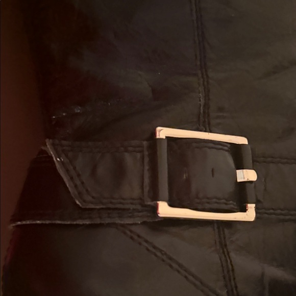 Bebe Glossy Black Heeled Boots size 8 - Picture 8 of 14